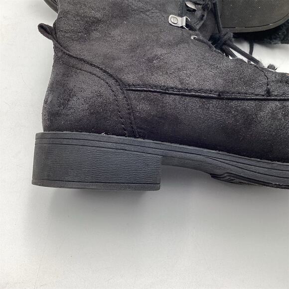 Roxy Women's Black Mid-Calf Combat Boots Size 8 Casual Lace Up - Picture 5 of 10